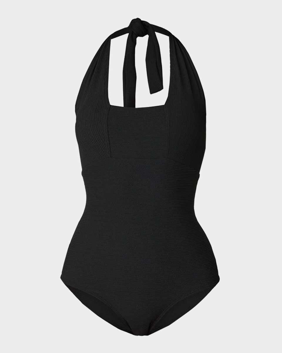 Retro Halter One-Piece Swimsuit